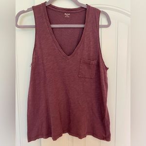 Madewell Whisper Cotton V-Neck Tank